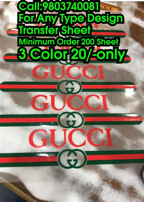 gucci transfer paper